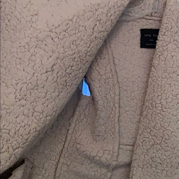 Faux Shearling Brown Vest Size Small - Picture 3 of 5